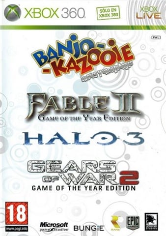 Banjo+Fable II+Halo 3+GOW 2