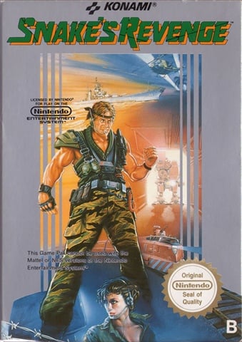 Snake's Revenge, + Manual, Caja