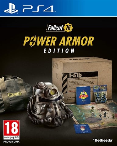 Fallout 76 Power Ed. Armor (Sin DLC) Con Casco, Bolsa, 24 Figuras y Mapa
