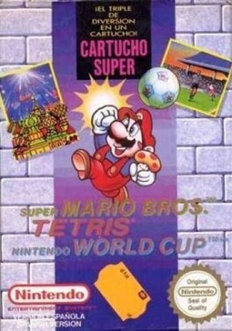 Super Mario Bros. / Tetris / World Cup, + Manual, Caja