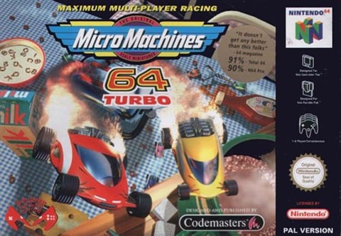 Micro Machines 64, Caja