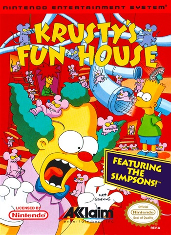 Krusty's Fun House, + Manual, Caja