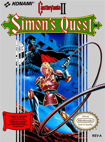 Castlevania II: Simon�s Quest, + Manual, Caja