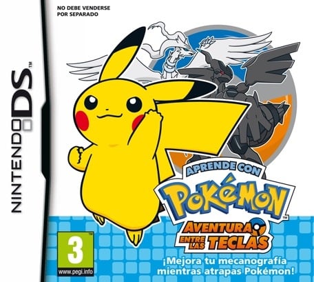 Aprende con Pokemon Aventura entre las teclas (no teclado)