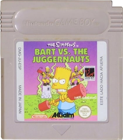 Simpsons: Bart vs. The Juggernauts, The, Sin Caja