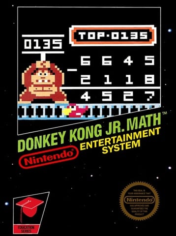 Donkey Kong Jr. Math, + Manual, Caja