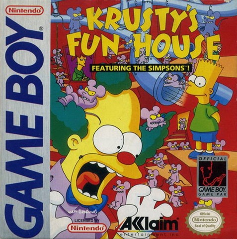 Krusty's Fun House, + Manual, Caja