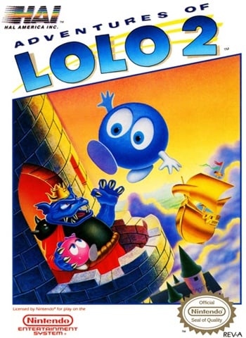 Adventures of Lolo 2, + Manual, Caja