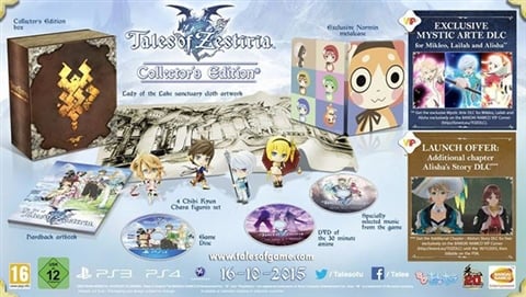 Tales Of Zestiria Col. Ed. (Cuatro Figuras Chibi+DVD+CD+Libro de Arte)