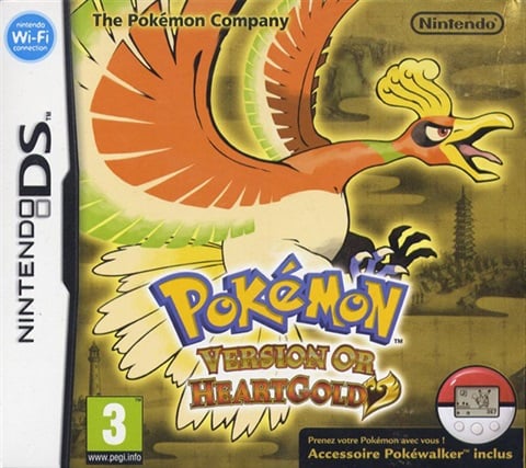 Pokemon Oro HeartGold + Pokewalker, W/ Outer Box