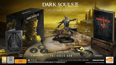 Dark Souls III: Col Ed. (Figura+Parches+Libro de Arte+Mapa+CD)