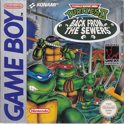 Teenage Mutant Hero Turtles II: Back from the Sewers, Sin Manual, Caja