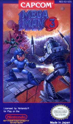 Mega Man 3, Sin Manual, Caja