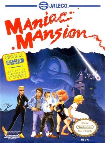 Maniac Mansion, + Manual, Caja
