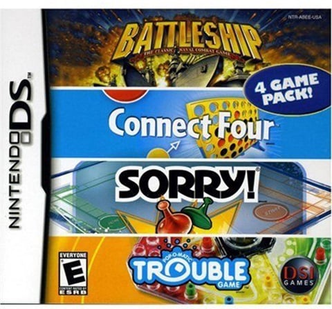 4 game pack battleship / connect four / sorry! / Trouble