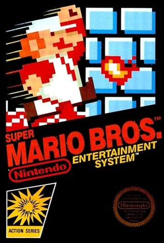 Super Mario Bros., + Manual, Caja