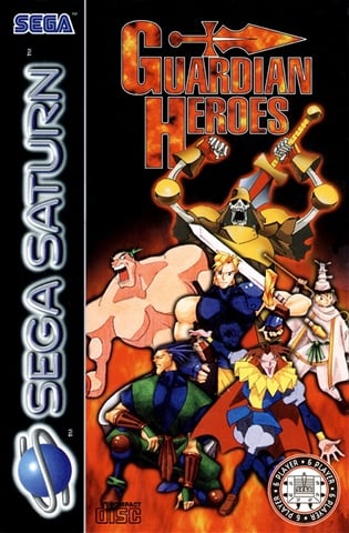 Guardian Heroes, + Manual, Caja