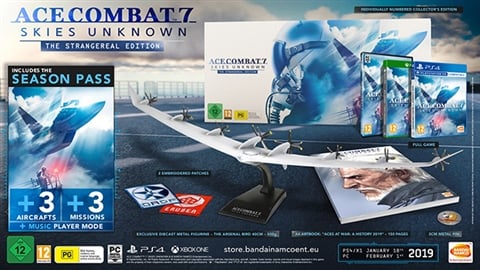 Ace Combat 7: Skies Unknown Strangereal Ed (Figure/Art Book/Pin/Patch)