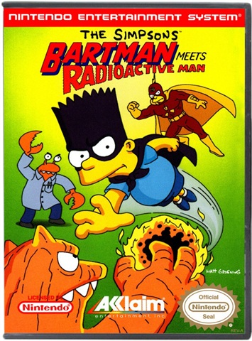 The Simpsons Bartman Meets Radioactiveman, Sin Manual, Caja