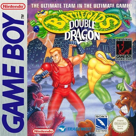Battletoads & Double Dragon, + Manual, Caja