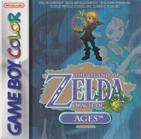 Legend Of Zelda, The: Oracle Of Ages, Sin Manual, Caja