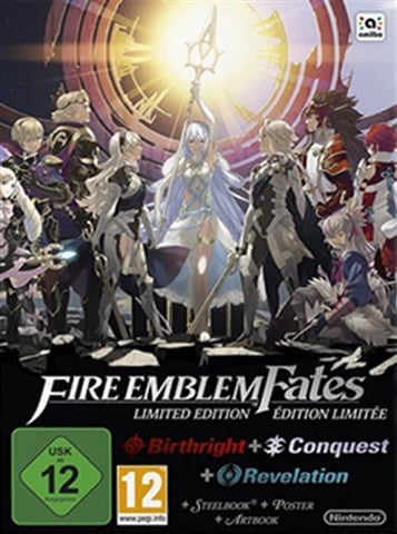Fire Emblem Fates L.E. (Birthright+Conquest+Revelation) W/Book&Steelbook