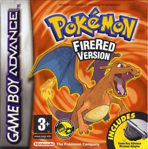 Pokemon Fire Red + Wi-Fi Adaptador, Perfecto