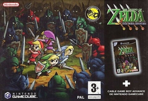 Legend of Zelda: Four Swords + Cable Caja Carton (Con Manual)