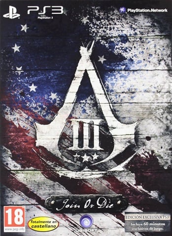 Assassin's Creed III Join or Die Ed. w/Medallion & Notebook (Sem DLC)