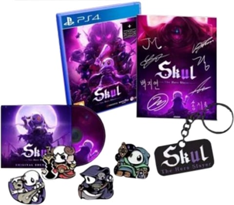 Skul The Hero Slayer Signature Edition - pins, llavero, lámina y CD