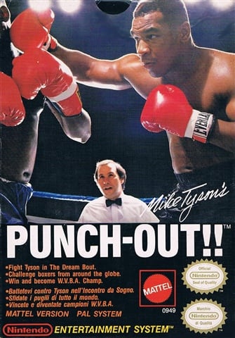 Mike Tyson's Punch-Out, Sin Manual, Caja