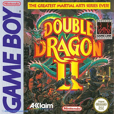 Double Dragon II, + Manual, Caja