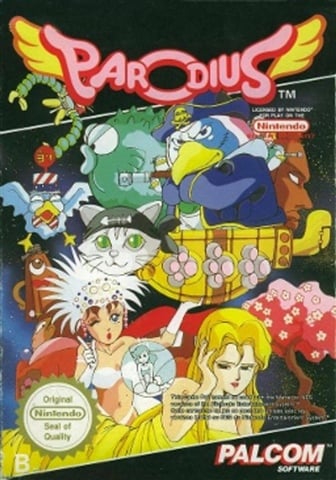 Parodius, + Manual, Caja