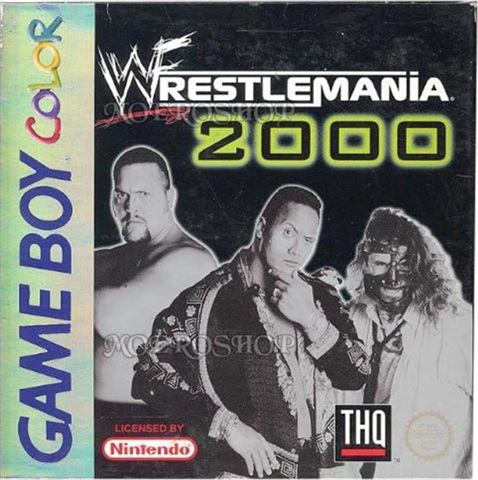 WWF Wrestlemania 2000, + Manual, Caja