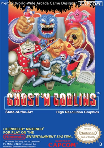 Ghost 'N Goblins, + Manual, Caja