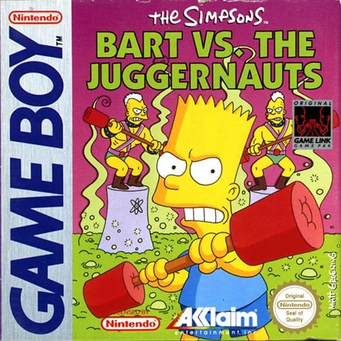 Simpsons: Bart vs. The Juggernauts, The, Sin Manual, Caja