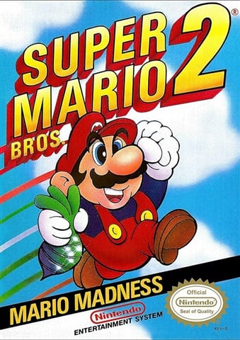 Super Mario Bros. 2, + Manual, Caja