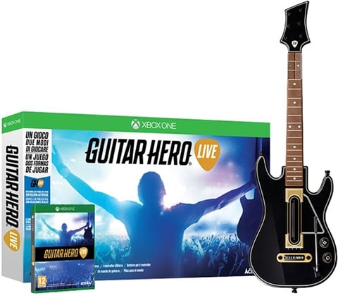 Guitar Hero Live + 6 Button Guitar + USB Dongle