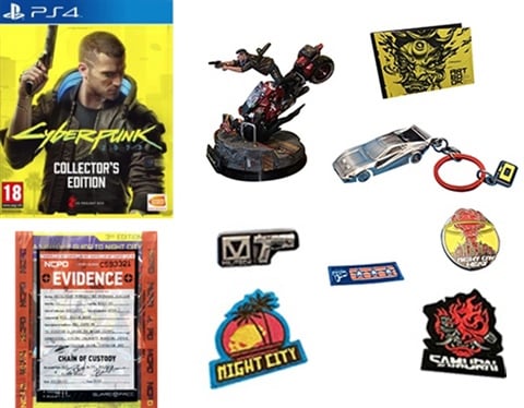 Cyberpunk 2077CE Estatua,Libro de Arte,Llavero,Guía,Pins y Parches(SinDLC)