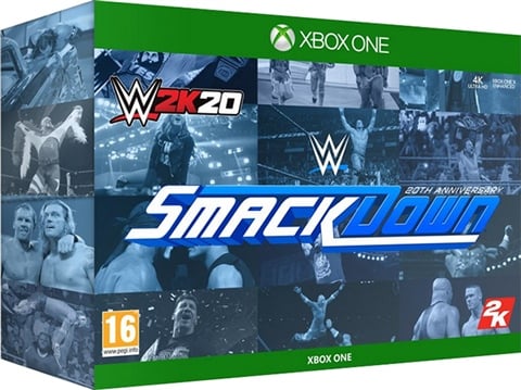 WWE 2K20: Smackdown! Ed. w/Ring Skirt Piece & Plaque (No DLC)