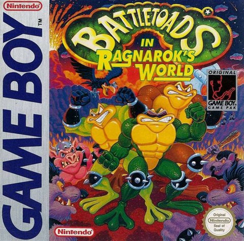 Battletoads in Ragnarok's World, + Manual, Caja