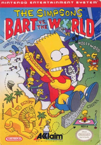 The Simpsons Bart Vs. The World, Sin Manual, Caja