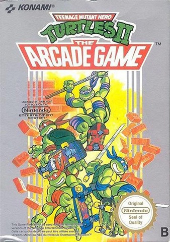 Teenage Mutant Hero Turtles II, + Manual, Caja