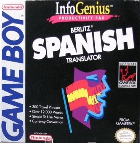 InfoGenius Productivity Pak: Berlitz Spanish Translator, + Manual, Caja